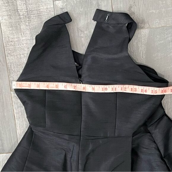 Elegant Black High-Low Wedding Dress - Picture 12 of 13